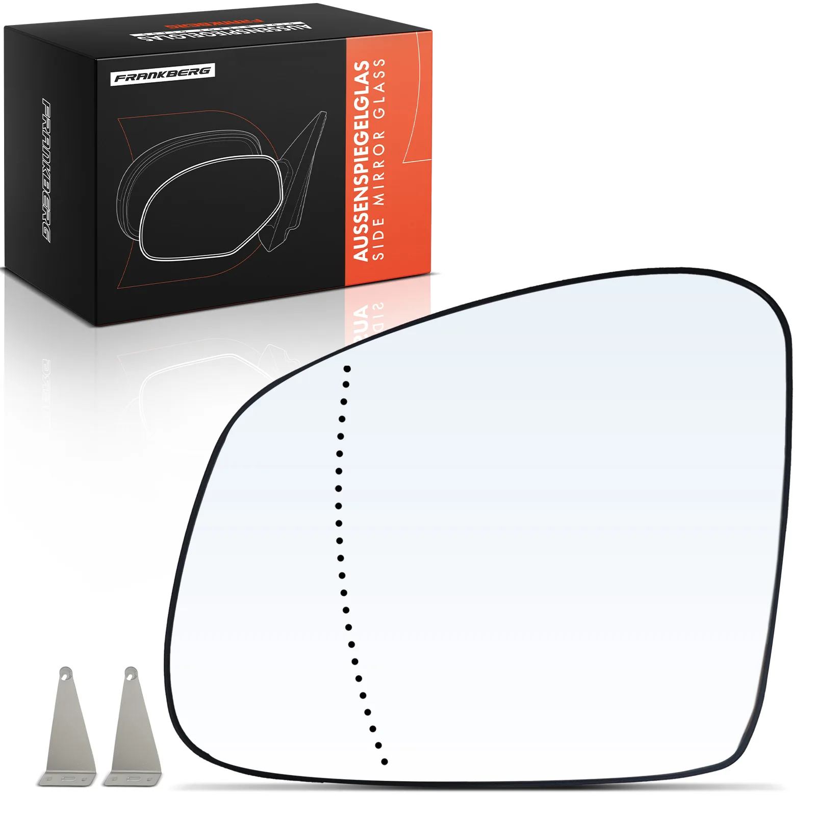 Frankberg 1x Spiegelglas Außenspiegel Links für Renault Twingo Smart Fortwo Coupe 963667109R