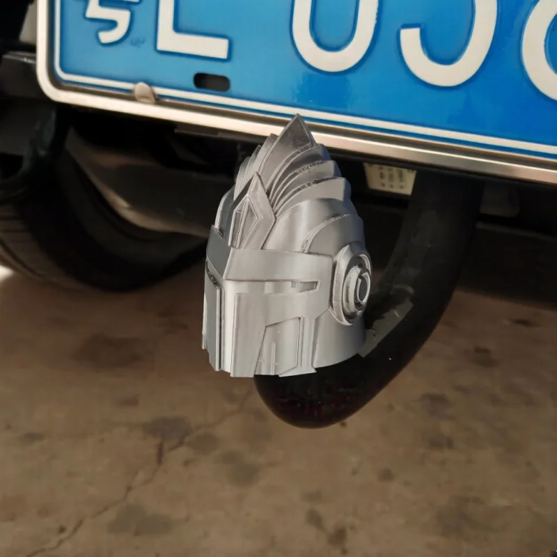 Truck Hitch Covers 3D Printing Funny Cartoon Gladiator Shaped Exterior Tow Receiver Tube Plug Cap For Automotive ATV Boat Trucks