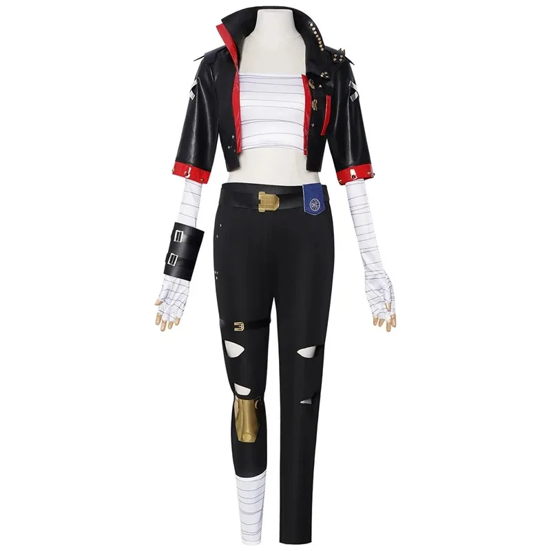 

CyAnime LOL Arcane Vi Виктор Косплей Vi Униформа Одежда Хэллоуин Карнавальные костюмы для вечеринок Взрослый Vi Верхнее пальто Полный комплект