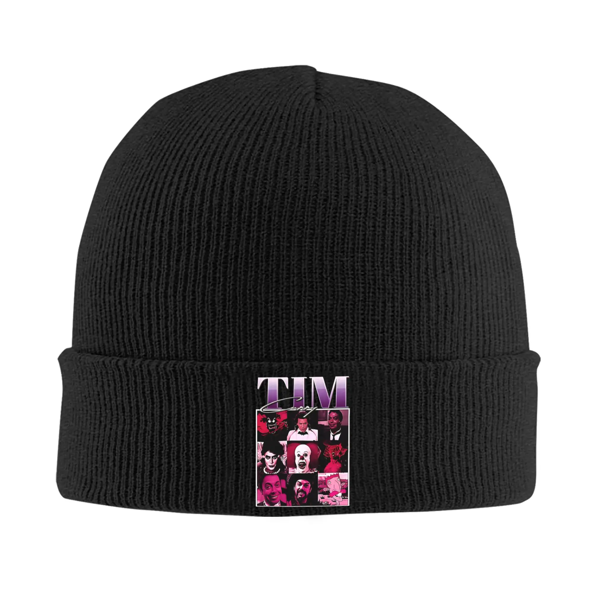 Tim Curry Knitted Hat for Women Men Beanies Winter Hat Acrylic Horror Movie Frank Crochet Caps