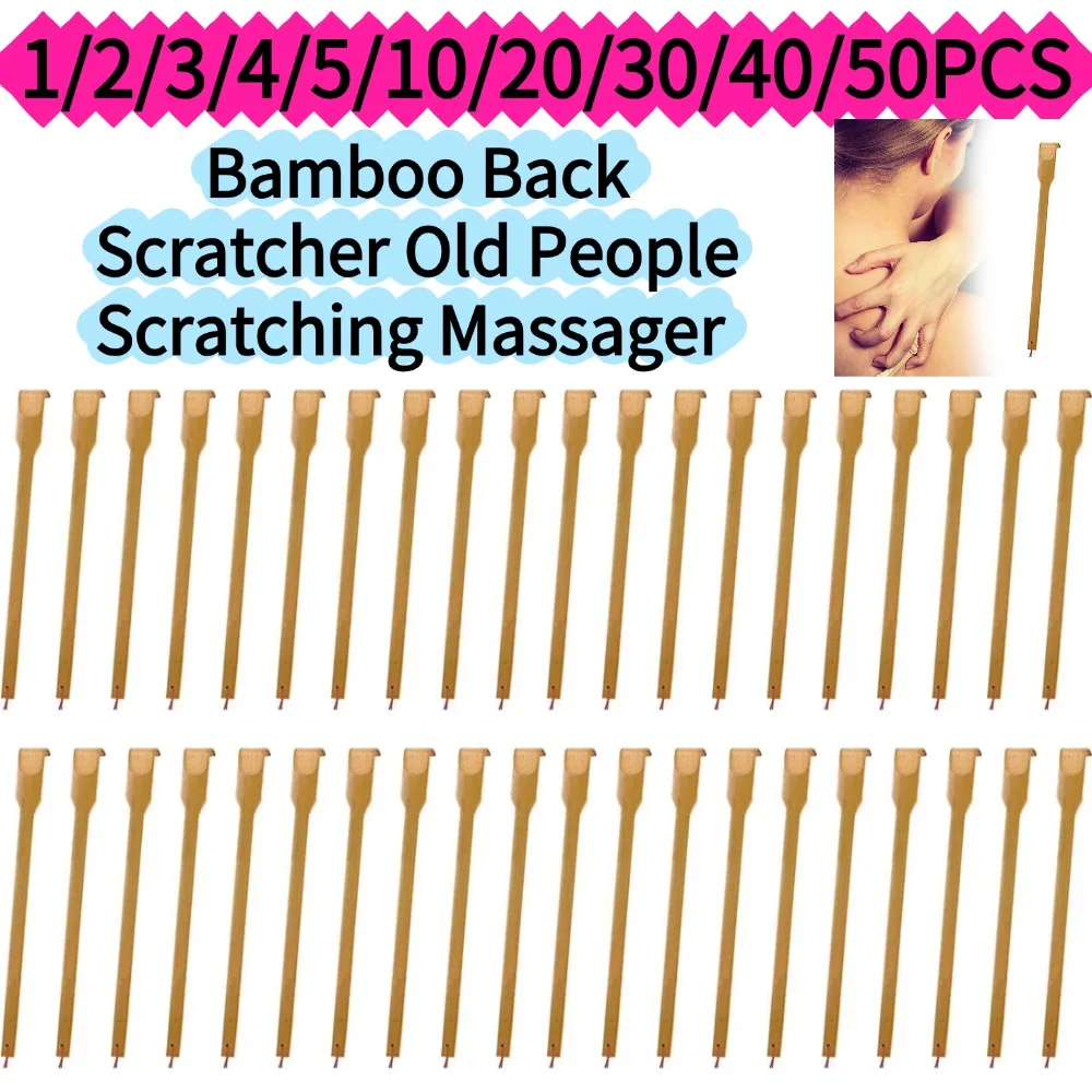 Bamboo Back Scratcher Old People Scratching Massager Body Massage Anti Itch Scraper Stick Health Care Product Tickling Artifact