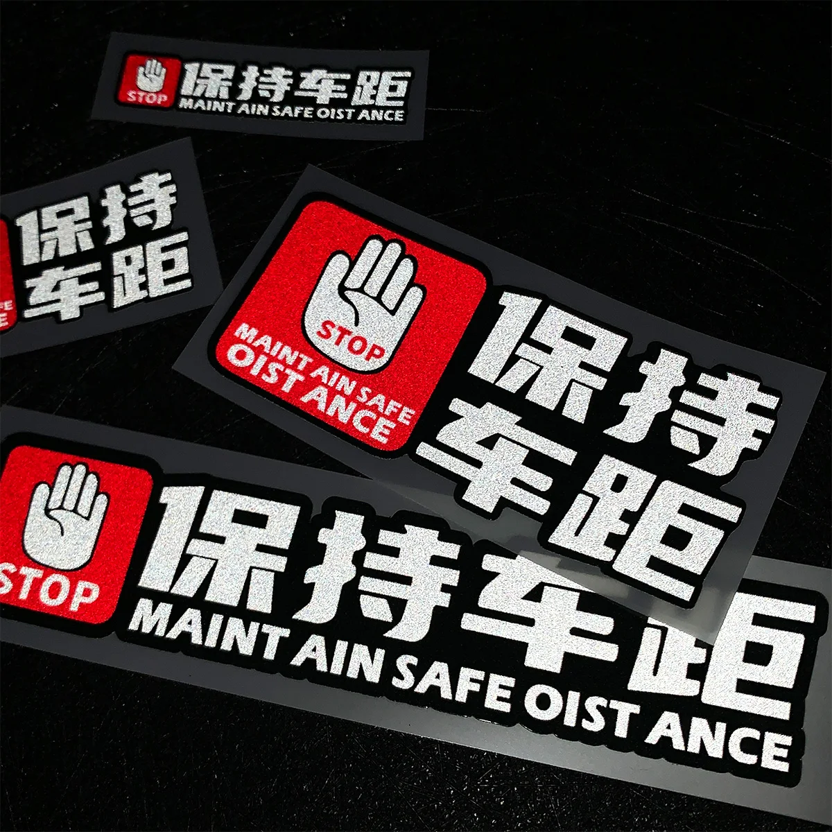 

Maintain Safe Distance Motorcycle Sticker, Vinyl Decal for Moto Scooter Body Helmet Fuel Tank Accessories Decor