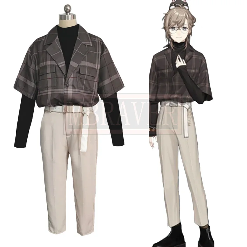 

Vtuber Anime Youtuber Nijisanji Kanae Cosplay Costume Christmas Party Halloween Uniform Custom Made Any Size