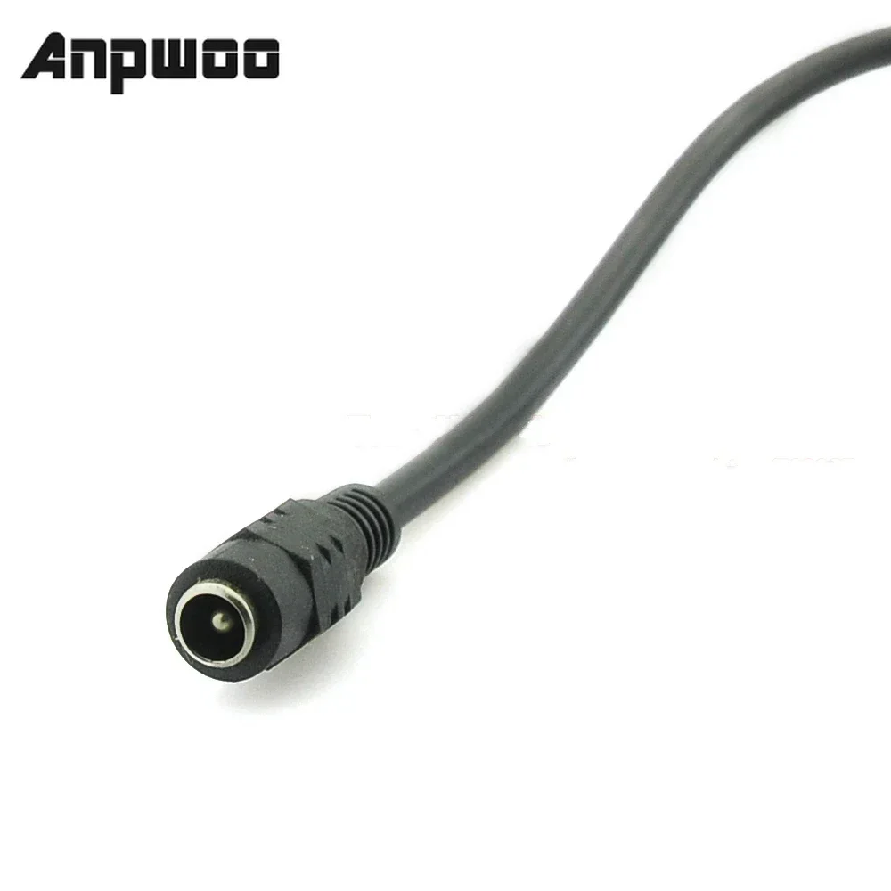 ANPWOO 10x تيار مستمر الطاقة 1 أنثى إلى 4 ذكر كابل توصيل 5.5x2.1 مللي متر الفاصل محول الأمان