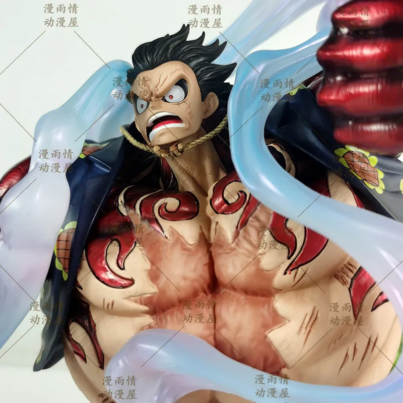 JT One Piece Monkey D Luffy Gear 4 Onigashima GK Statue Anime Trendy Toy Action Figure Collectible Desktop Ornament High 38cm view 3