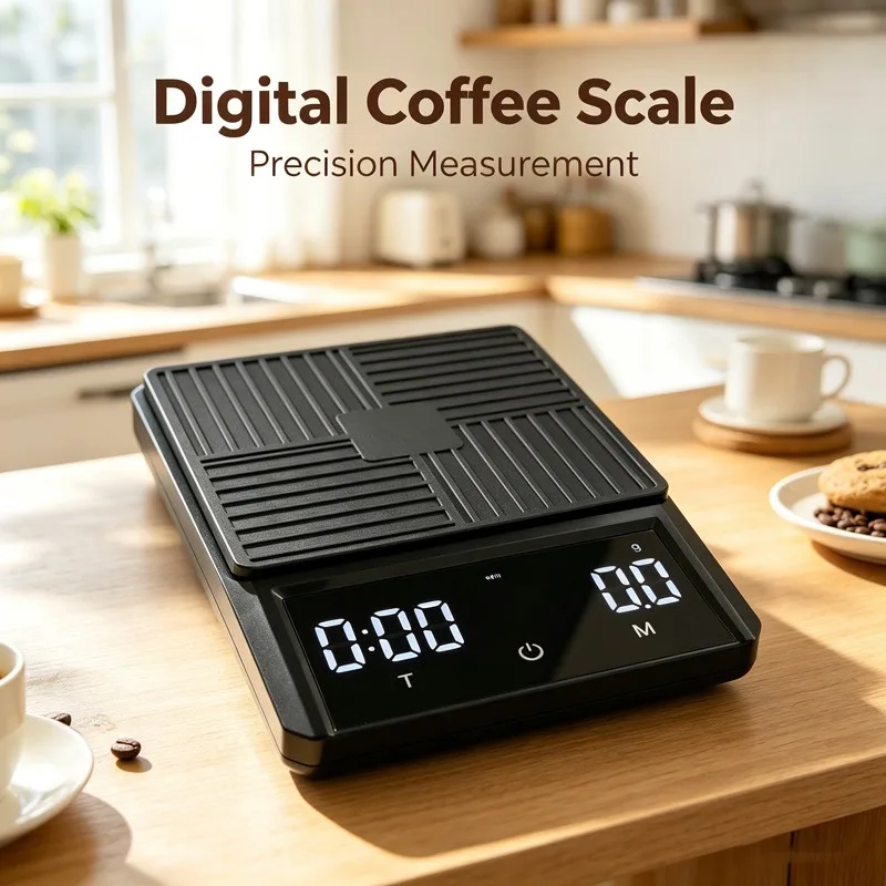 Professional Pour Over Coffee Scale 0.1g Precision Smart Touch Screen with Timer Espresso Brewing Kitchen Tool view 3