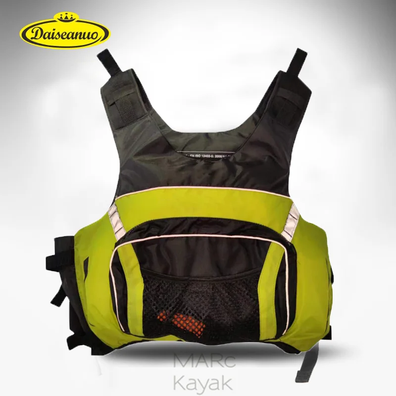 Kayak Life Jackets PFD Genuine CE Approved Life Vest with Big Pockets Swim Fishing Drifting Kayak Vest Adult Safety Buoyancy Aid