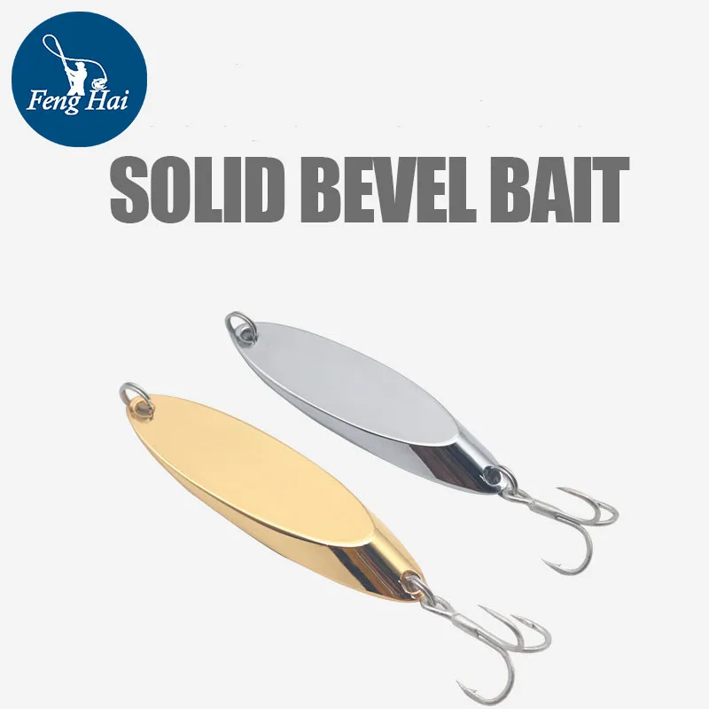 SOLID BEVEL BAITS 21G/35G/60G Slant Cut Sequins Long Casting Runner Bait Sequins Sea Bass Cross Border JIG Sequins BAITS