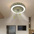 20 Inch Circular LED Ceiling Fan With Remote Control For Living Room And Bedroom Pendant Lights In The United States, 110V