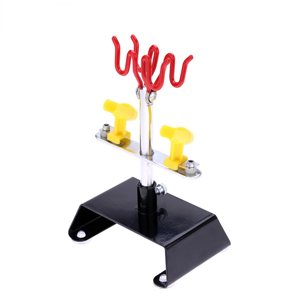 Professional Airbrush Holder Clamp-on aerografo Stand Kit 6 Mount Spray Gun Tabletop Bench Station for Airbrush 360Degree