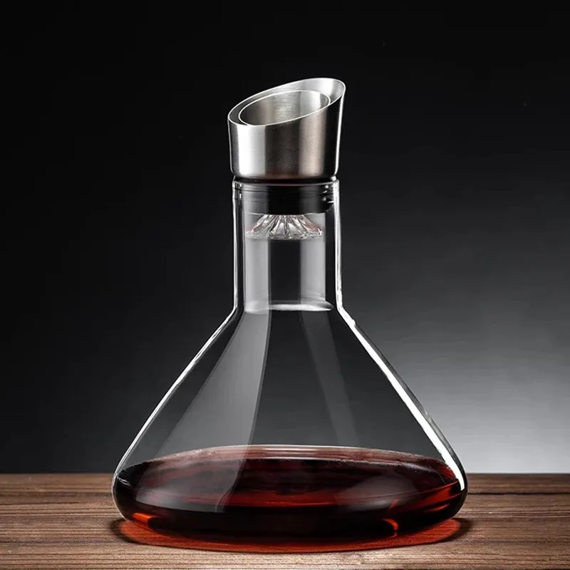 

TOPLIVING 1550ml/1920ml Wine Dispenser Classic Wine Pourer High End Whiskey Decanter Party Transparent Wine Separator Kitchen Ac