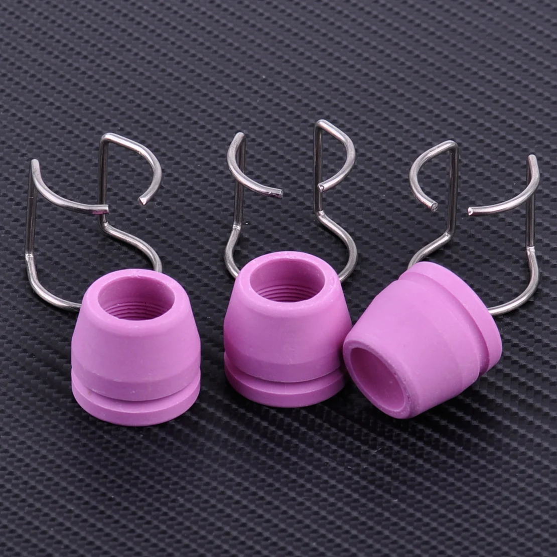 LETAOSK New 3Pcs Pink Shield Cup with Spacer Guide Kit fit for Plasma Cutter Torch AG-60 SG-55 WSD-60