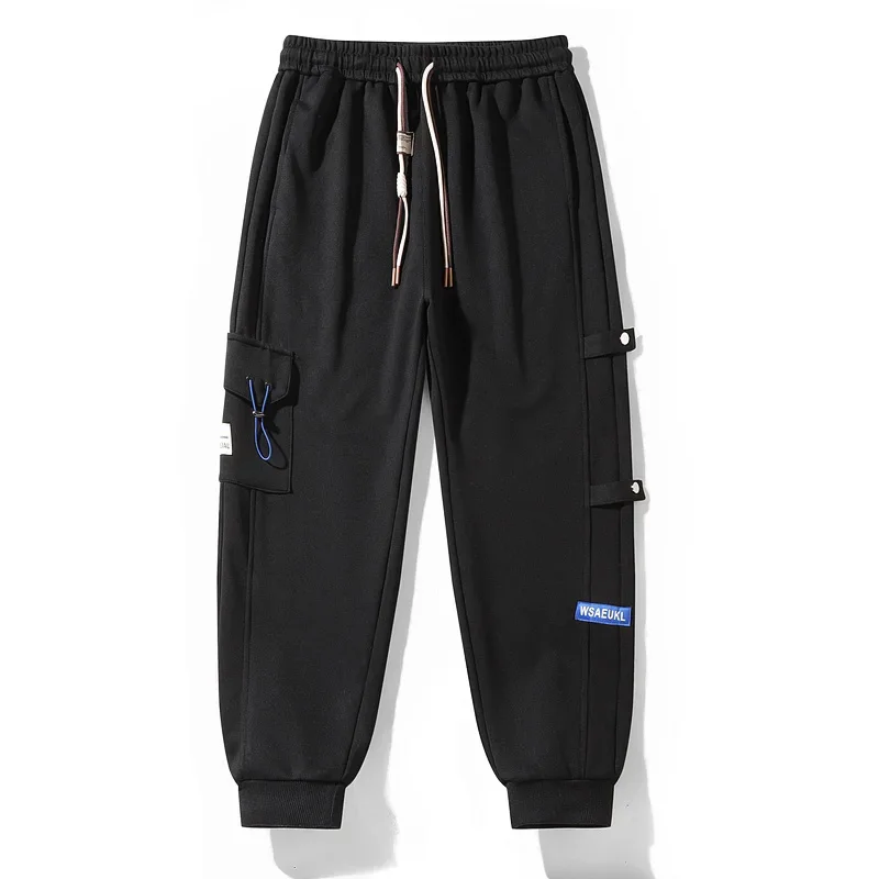 6XL 10XL Plus Size Pants Men Big and Tall Men Sweatpants Wide Leg Jogger Pants Men Streetwear Hip Hop Drawstring Ribbed Bottom