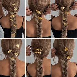 Ingemark Boho Creative Metal Starfish Conch Flower Scallop Love Heart Hair Clip Barrettes Hairpin Hair Claws Women Styling Tools