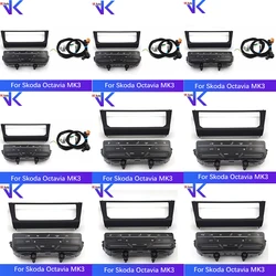 For Skoda Octavia MK3 LED touch screen air conditioning swith panel with frame cool matte black