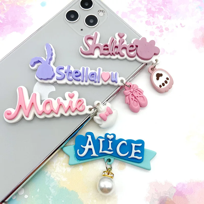 10pcs Mini Kawaii Cartoon Letter Resin Flat Back Cabochons Scrapbook Diy  Party Hairpin Accessories Home Decoration Craft