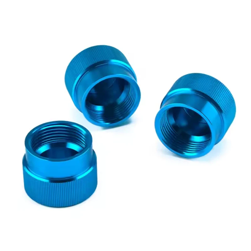 Customized  Aluminum Alloy Machining Services Aluminum Anodized Knurled Parts CNC Machining Service