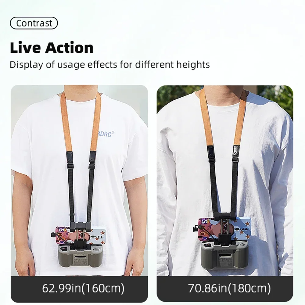 BRDRC Remote Controller Lanyard NeckStrap For DJI NEO/Mini 3 Pro/Mini 2/4K/Air 3/3S/Mavic 3 for RC N1 N2 N3 Drone Accessories
