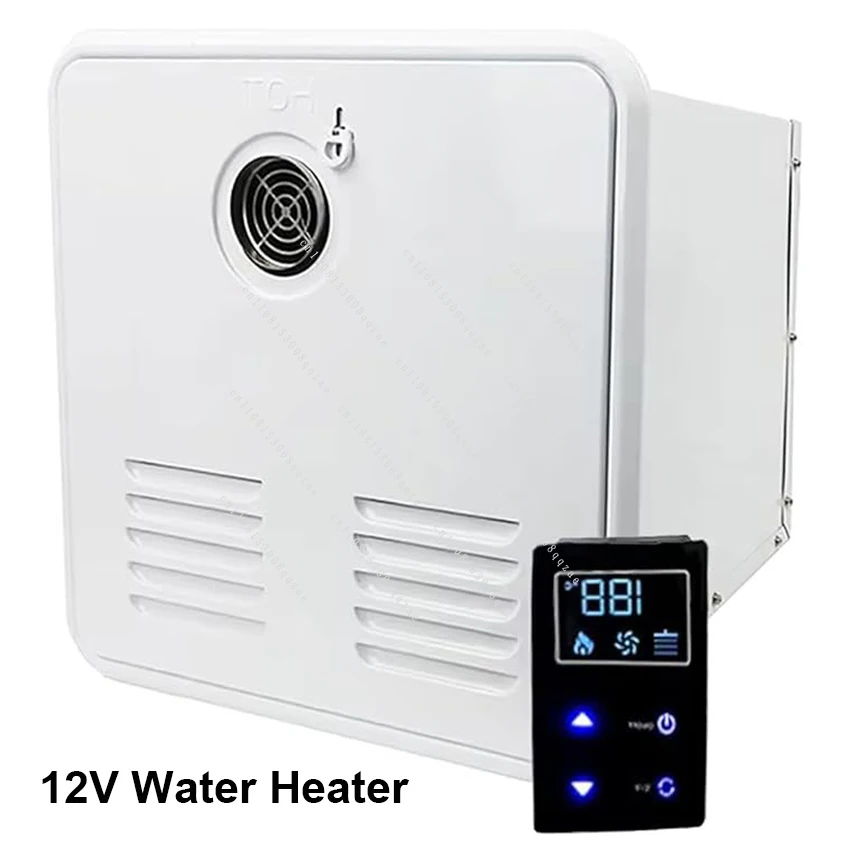 Water Heater for Camping RV Car LPG Gas Water Heater RV-Gas 55,000 BTU Propane Instant Water Heater 12V Dc