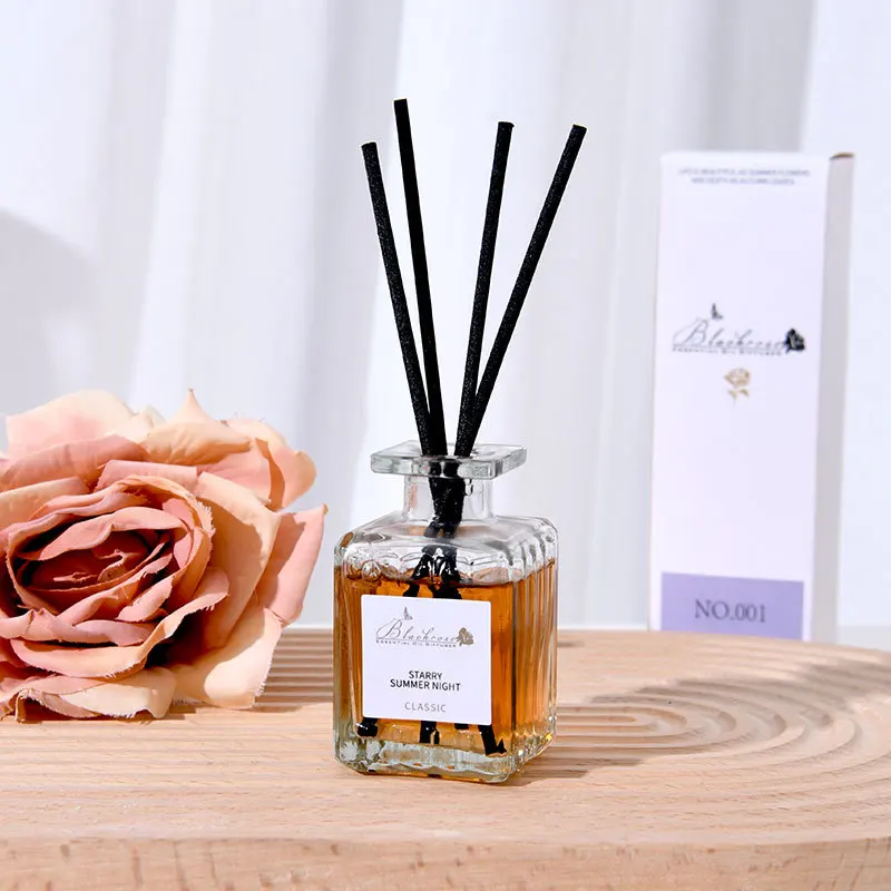 50ml Reed Diffuser Bottle with Essential Oil Lavender Osmanthus Peach Diffuser Sets Hotel Home Aromatherapy Air Fresh Fragrance