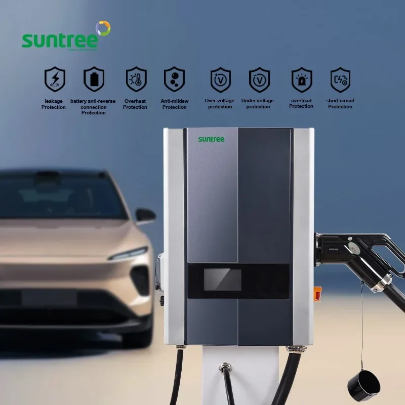 Suntree Gb/t EV Charger Manufacturing New Energy GB/T Single Gun Electric Vehicle 30kw CCS Chademo EV Charger