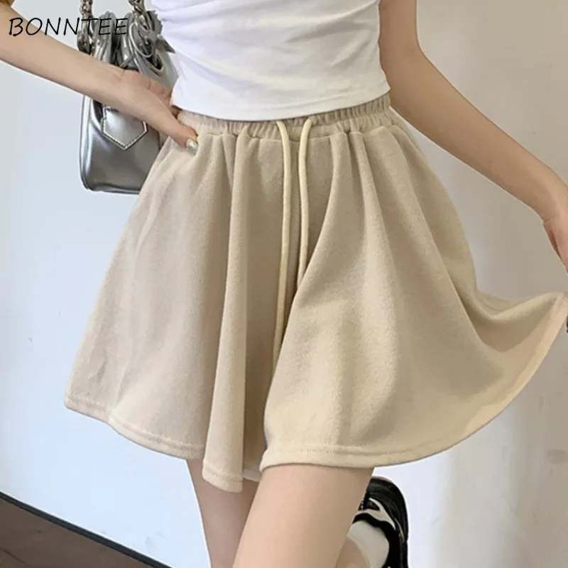 

Y2k Shorts Women Simple Gym All-match Summer Loose Casual Wide Leg Korean Fashionable Bodybuilding Ulzzang Gentle Daily Mujer