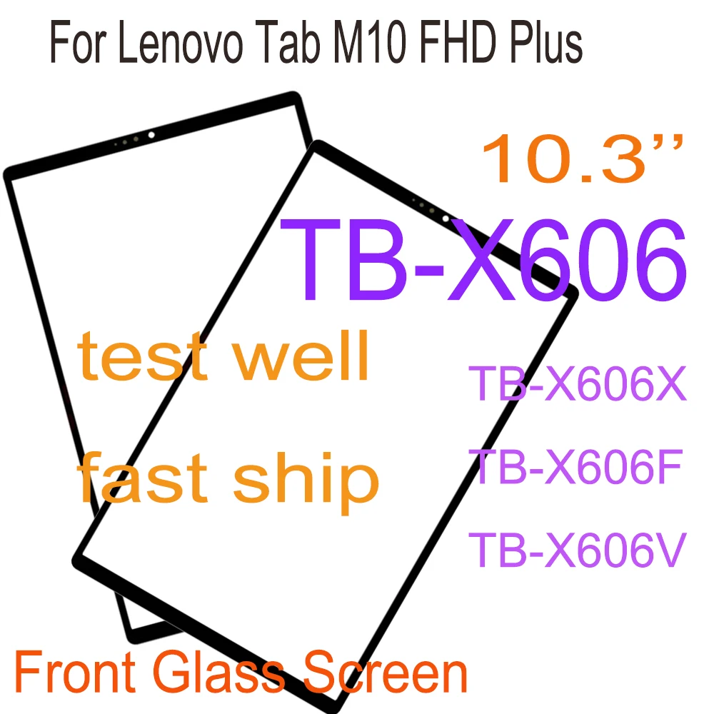 Original 10.3 Inch Outer Touch Glass Screen For Lenovo Tab M10 FHD Plus TB-X606F TB-X606X TB-X606V TB-X606 Touch Glass Panel