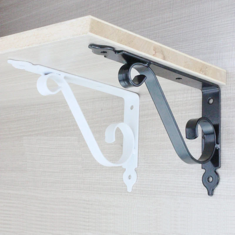 2PCS Thickened Triangular Bracket Frame Industrial Furniture Wall Bracket Fixed Support Wall Mounted Shelf Book Storage Rack