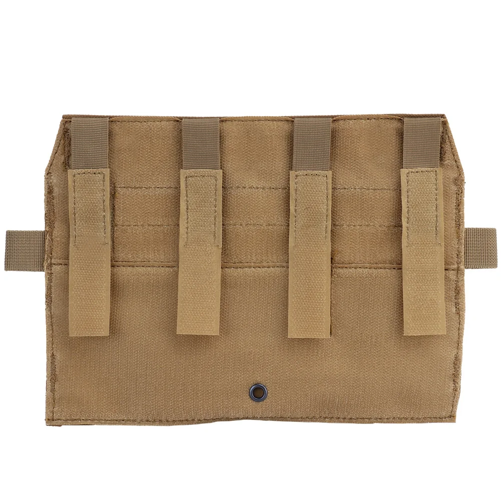 Placa frontal táctica desmontable, Triple revista, bolsa de Velcro, 5,56 M4, Panel MOLLE para AVS, JPC, chaleco, Airsoft, accesorios de caza