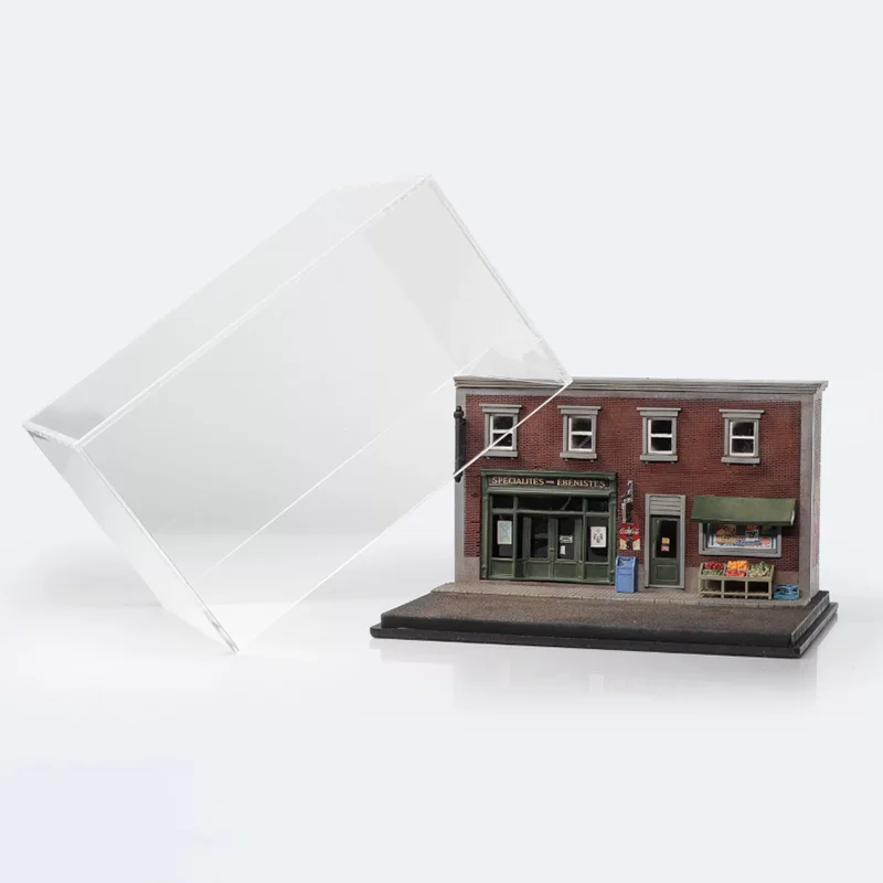 Liberty 1/64 Scale Miniature Commercial Street Diorama Simulation Toy Desktop Ornament Static Display Collectibles Gift