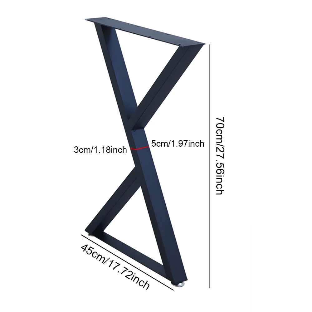 Household Furniture Hardware Accessory, Triangular Table Leg, Black Painted Iron Table Leg, Table Leg for Custom Coffee & Side Table Making