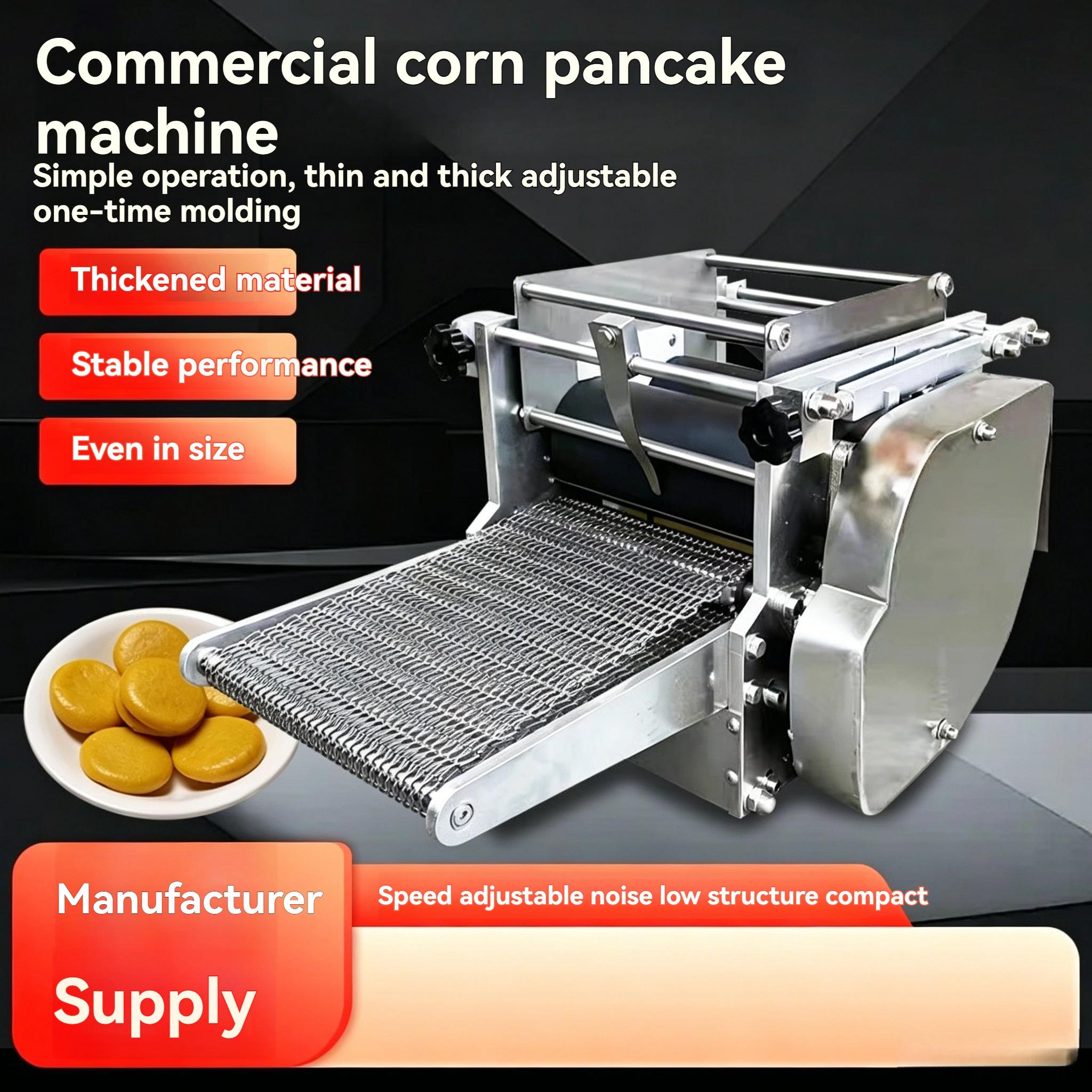 

Household Snack Molding Equipment Small Multigrain Shaper Automatic Mexican Corn Tortilla Maker