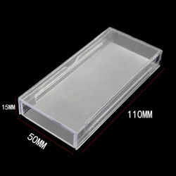 20pcs Acrylic Eyelashes Packing Box Slip Opening Drawer Design Eyelash Storage Box Cosmetic Eyelashes Empty Case Organizer