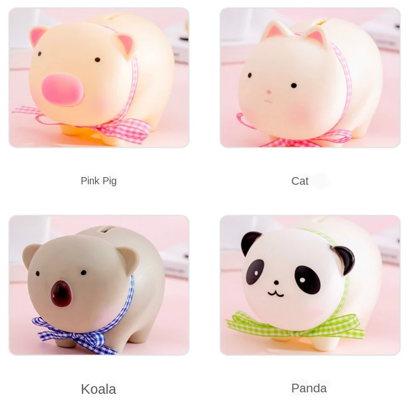 2022 Korea Creativiteit Cartoon Anti-Val Plastic Spaarpot Kinderen Mooie Animal Doll Coin Geld Banking Speelgoed Kid Verjaardag gift