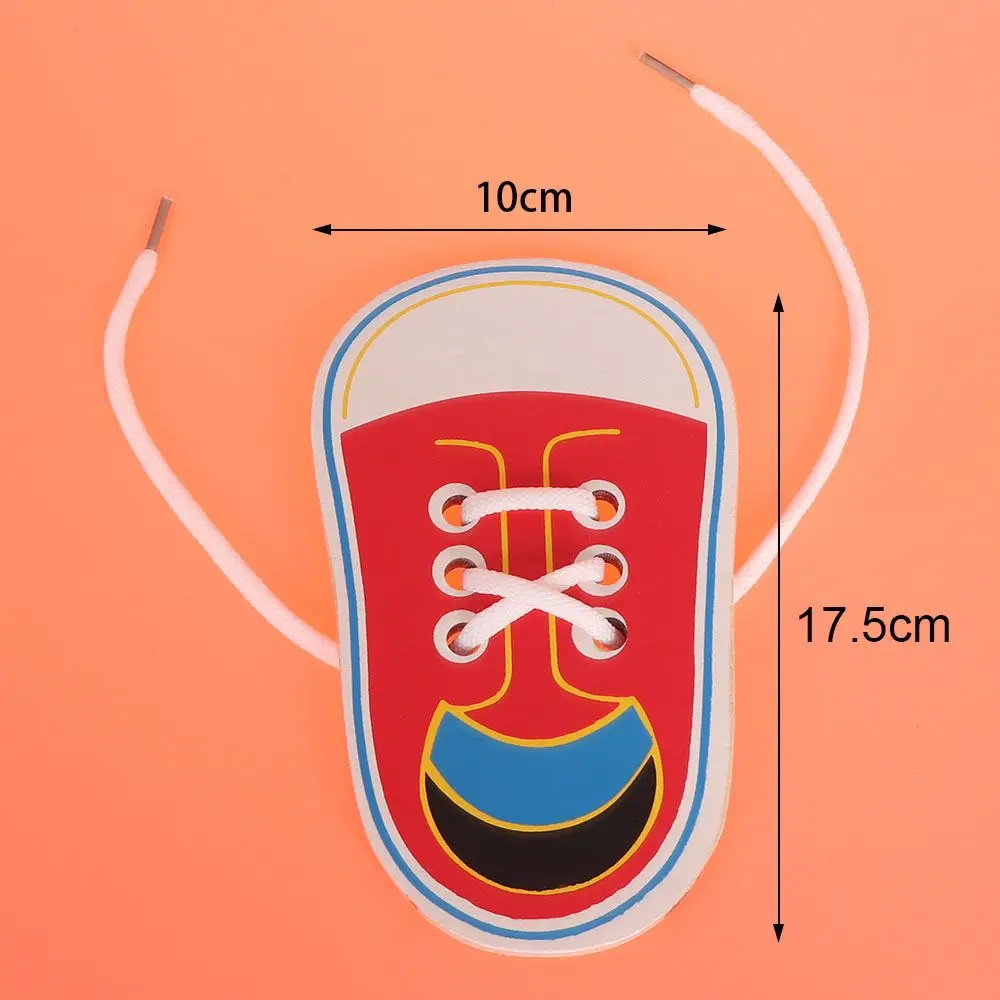 Jouets éducatifs d'apprentissage Montessori amusants pour enfants, cravate en bois, lacets de chaussures