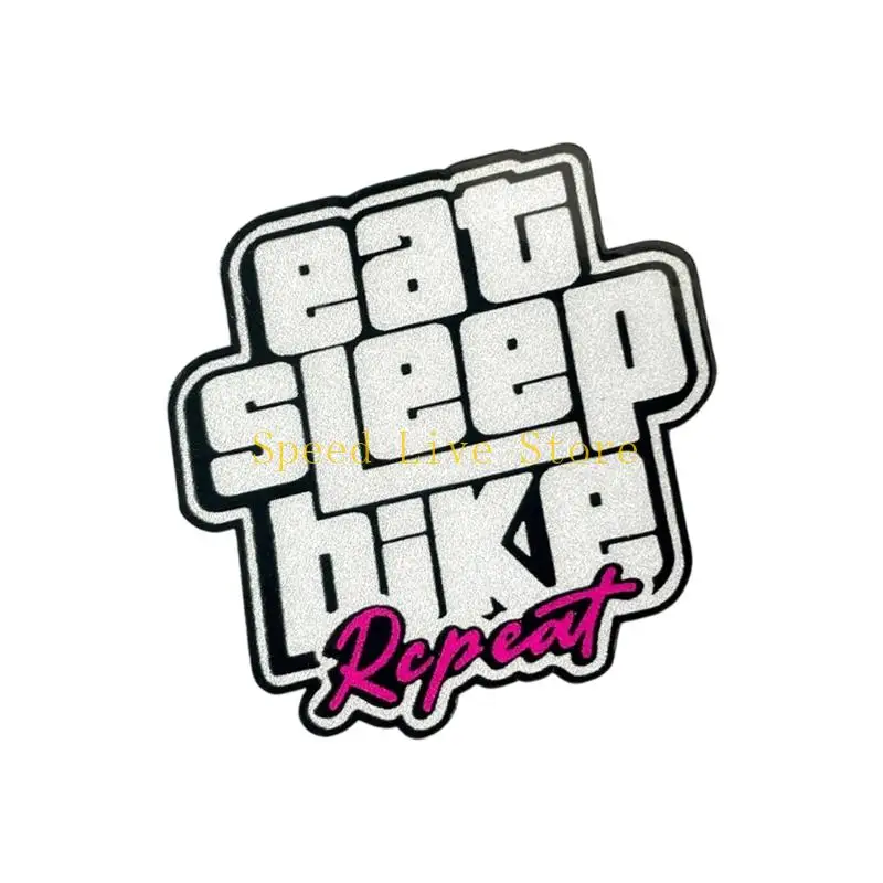 

547C Creative Ride Eat Sleep Design Велосипеды Наклейка Устойчивое к царапинам Легкое применение