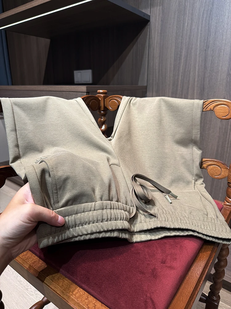 

Удобные теплые эластичные мужские прямые повседневные брюки из смесового хлопка и полиэстера для осени и зимы