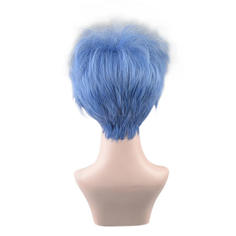Hades Wig For Men In Movie "Descendants 3" - Gemstone Blue Wig