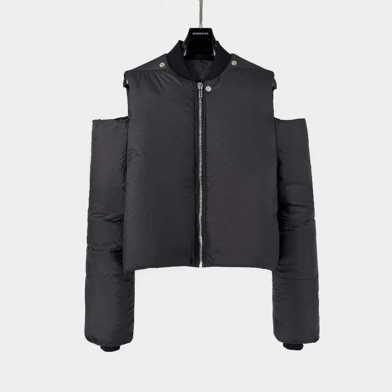 

High Quality Dark Style Off-the-shoulder Long-sleeve Cotton-padded Coat Men Women Casual Fashion Coats Jackets