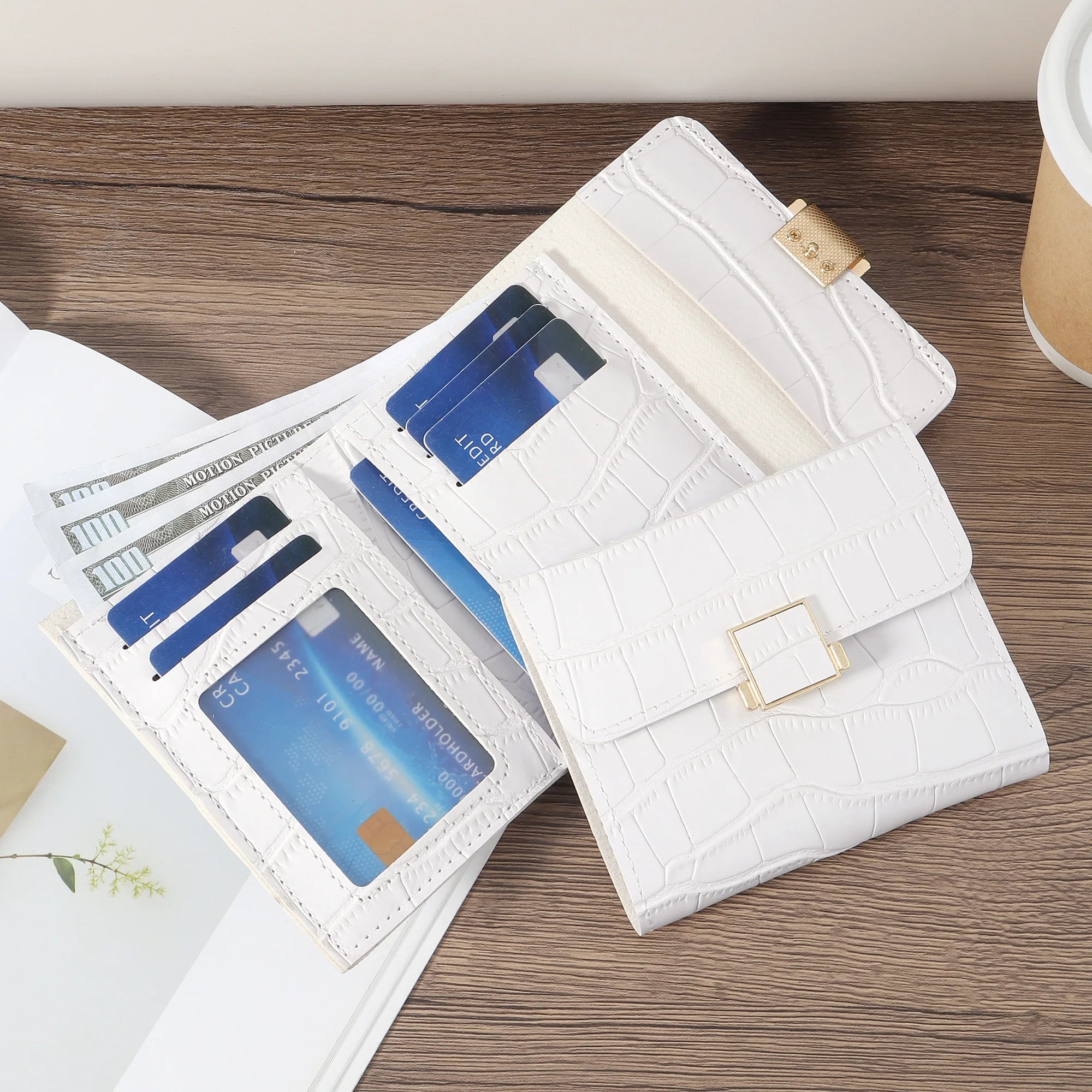 Women's Multifunctional Short High-Quality Credit Card Storage Bag, Simple And Casual Multifunctional Card Holder, Decorative Mu