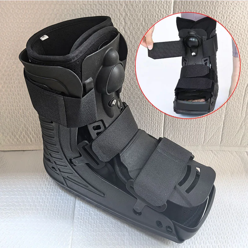 Adjustable Medical Short Walking Boot-Air Cam Walker Fracture Boot-For Ankle Sprain Orthopedic Rehabilitation Walking Boot Brace