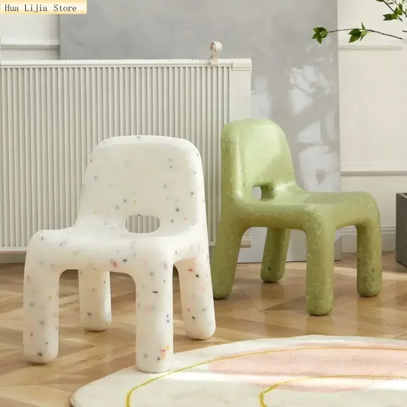 Plastic Children's Stool Nordic Modern Minimalist Home Creative Baby Writing Learning Dining Back Chair