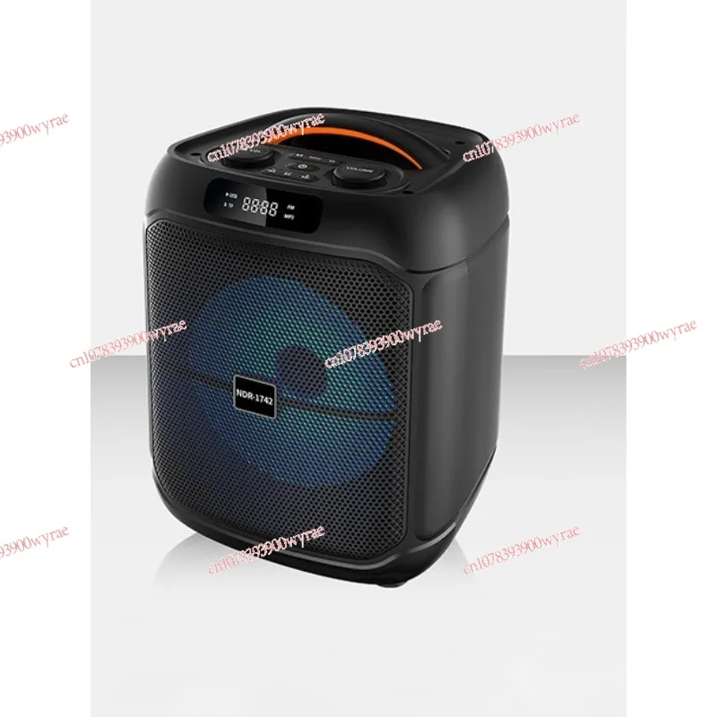 

NDR-1742 Mini Single 8 Inch Outdoor Sports Bluetooth Wireless Speaker Dual Wireless Microphone