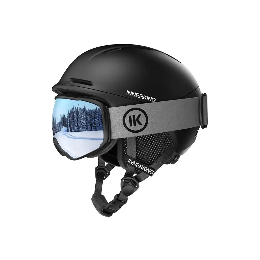 

Snowboard Helmet Set with Goggles for Adults, Sturdy PC Shell amp ShockAbsorbing EPS Foam amp Soft Lining, Snow Sports Helmet an