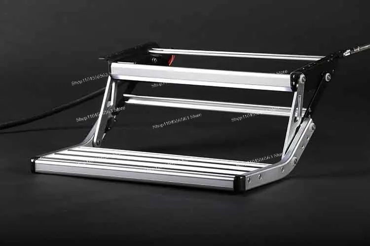Electric RV Step Aluminum Double Entry Pedal for Motorhome Camper Trailer Travel Vehicle Accessory