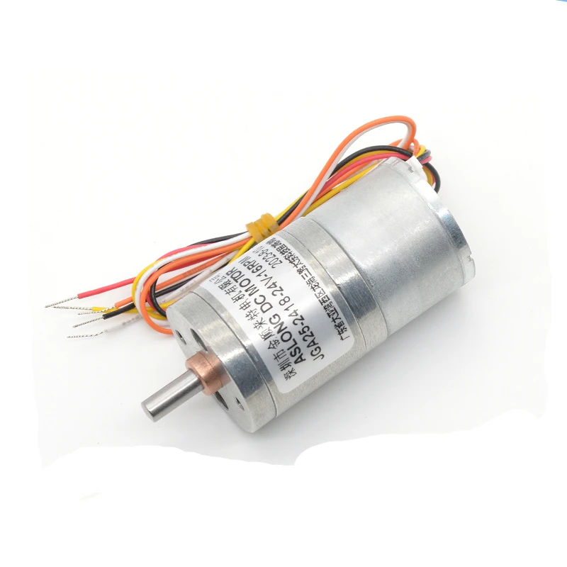 

JGA25-2418 Мотор-редуктор Micro Gear Box DC12 24 В об/мин Щипцы для завивки волос 25 мм D вал Бесщеточный 8,5/11/19/25/42/55/93/122-1977 об/мин