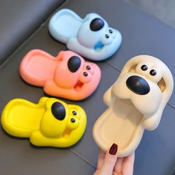 Summer Children's Boy Girl Slippers Cartoon Dog Sandals Anti-Slip Kid Shoes Soft Sole Baby Slippers Indoor Hole Shoes A1219