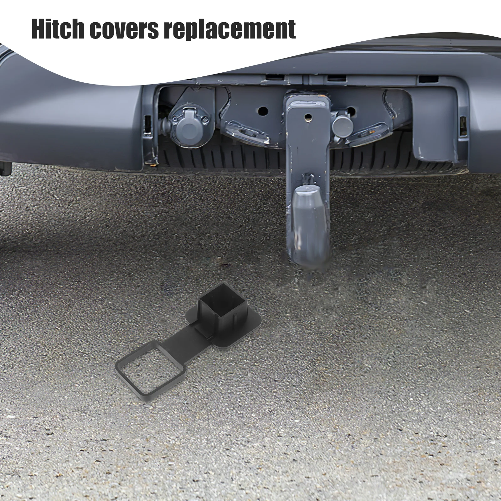 

2 Inch Hitch Tow Protector Cap Cover Dust Plug for Trucks Rv PVC Replacement Tow Protector Cap Truck Accessories