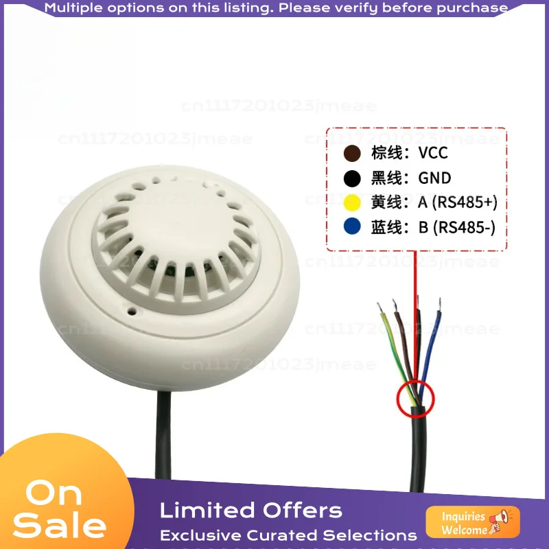 RS485 Gas Concentration Detection Module Current Output Smoke Sensor Detector Transmitter