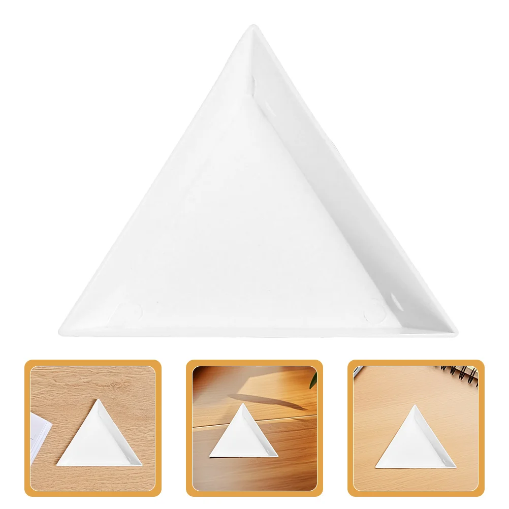 

30Pcs Jewelry Triangle Tray Plastic Transparent Organizing Storage for Earrings Rings Beads Rhinestones Craft DIY Nail Art